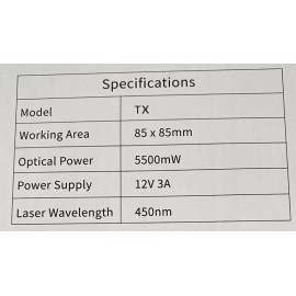5500mW portable laser engraving machine