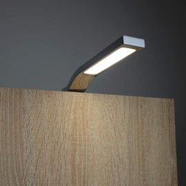 LED Surface-Mounted Light Cabinet Lighting Cabinet Lighting Bathroom Set of 2 Light Colour: Daylight White Surface: Chrome-Plated