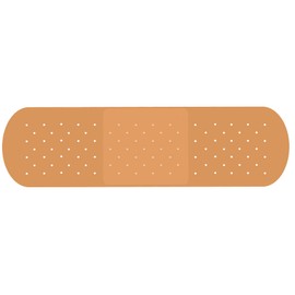 Rogue River Tactical Large Funny Ouch Band Aid Bandage Bumper Sticker Truck RV Boat Window Auto Car Decal Dent Ding (4)