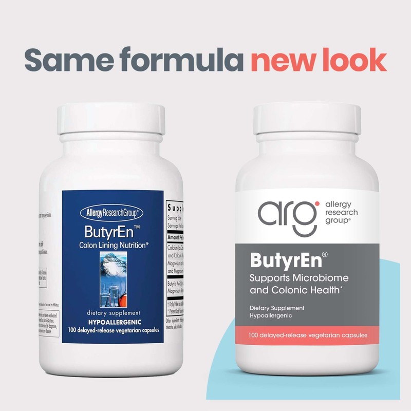 Allergy Research Group ButyrEn - Butyrate Gut Health Supplement for