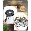 23" Farmhouse Flush Mount Ceiling Fan with Lights and Remote,