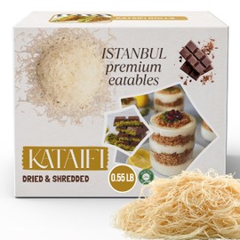 Istanbul Premium Kataifi for Dubai Chocolate Bar & Pistachios Cream, Kataifi Shredded Fillo Dough, Pastry, Kadayif, Knafeh, Kunafa, 0.55 lb (250g)