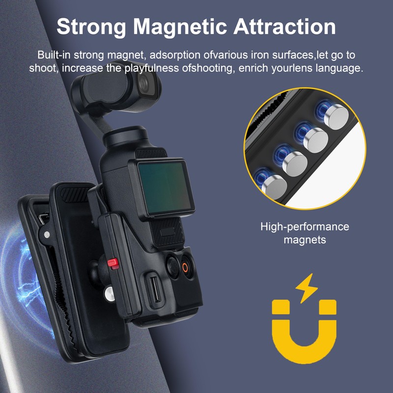MINIFOCUS Magnetic Mount Compatible with DJI Osmo Pocket 3/4 with