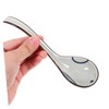 SHOWERORO 6pcs Long Handled Ceramic Soup Spoons Elegant Asian Serving