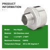 TAISHER 2PCS Cast 304 Stainless Steel Hex Nipple, Reducer Pipe