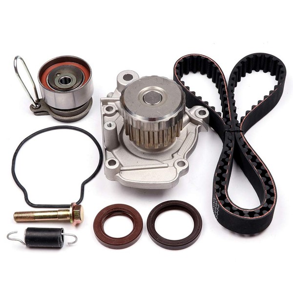 ASTOU Timing Belt Kit w/Water Pump Fit for Honda for Civic 1.7L 2001-2005 Replace Timing Belt OEM - TS26312
