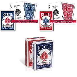 Bicycle 4 Playing Cards 2 Old Case + 2 Supreme Line