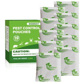 Migdracy Pest Control Pouches, Insect and Mice Repellent Pouches, 10Pcs Peppermint Oil to Rat, Ant, Roach, Spider, Mosquito & Moth, Indoor Use