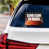 Send Elon to Mars Vinyl Sticker, Resist Hate Decal, Women's