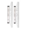 Measuring Rolling Ruler, 5 Pieces 6 Inch 12 Inch Clear