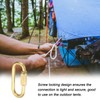 PATIKIL 4mm Copper Fast Link Screw Lock Chain Connector Oval