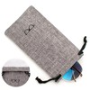 Vemiss Hard Shell Eyeglasses Cases, Linen Fabrics Protector Sunglasses Case,