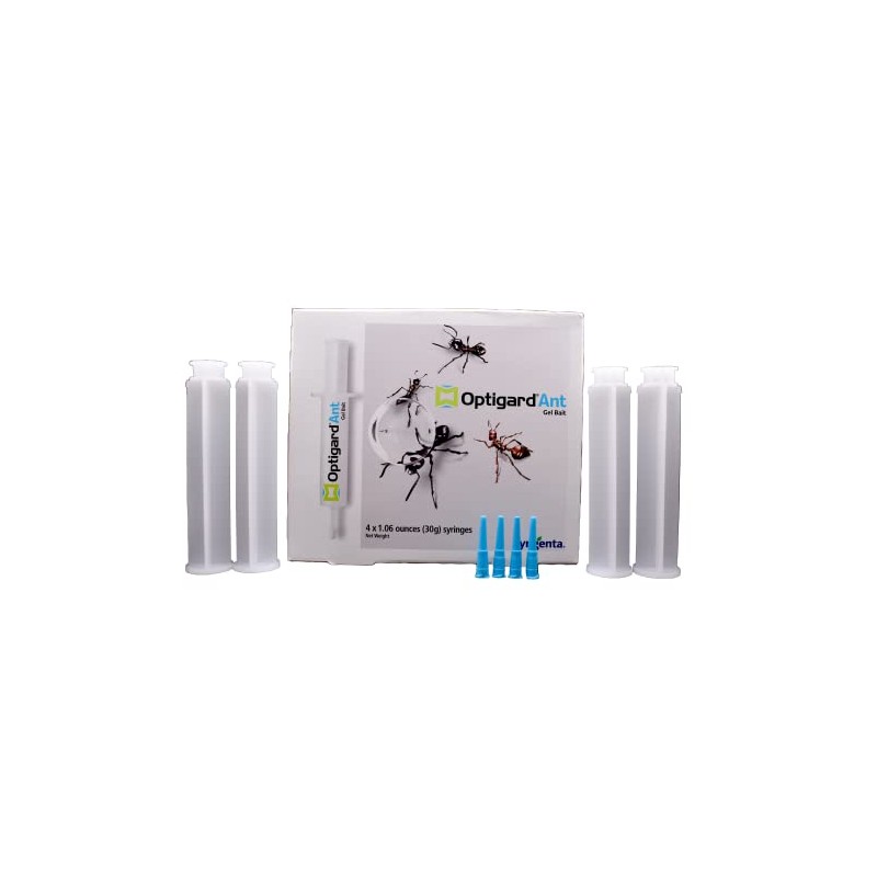 Syngenta -Optigard Ant Gel 4 Tips, 4 plungers, 4 Tubes