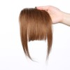 Clip in Fringe Thick Bangs Hairpiece Human Hair #6 Light