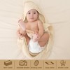 david's kids 2 Pack Hooded Baby Towels, 100% Muslin Cotton