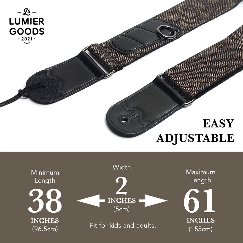 Guitar Strap For Bass, Electric & Acoustic Guitar, Strap Locks