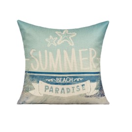 All Smiles Outdoor Decorative Beach Coastal Throw Pillow Covers 20x20 Set 4 Summer Nautical Patio Furniture Sunbrella Ocean Themed Decoration Cushion Starfish Accent Pillows for Daybed Couch Sofa