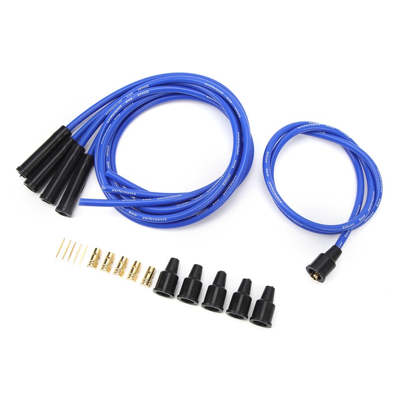 8mm Spark Plug Wire 1m Length High Efficiency Stable Ignition