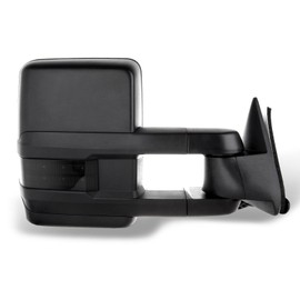 Aintier Pair Towing Mirrors Fit For 1988-1998 For Chevy Silverado For GMC Sierra 1500 2500 3500 Power Adjusted No Heated Turn Signal Width Light Black Housing