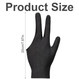 NHPY Pack of 6 Billiard Gloves, Three Finger Gloves, 3 Finger Cue Gloves, Billiard Gloves, Snooker Cue Gloves, Unisex, Stretchy