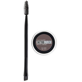 Maybelline New York Tattoostudio Brow Pomade Long Lasting, Buildable, Eyebrow Makeup, Ash Brown, 0.106 Ounce                                          