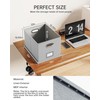 Oterri File Organizer, File Box, File Cabinet for Letter File
