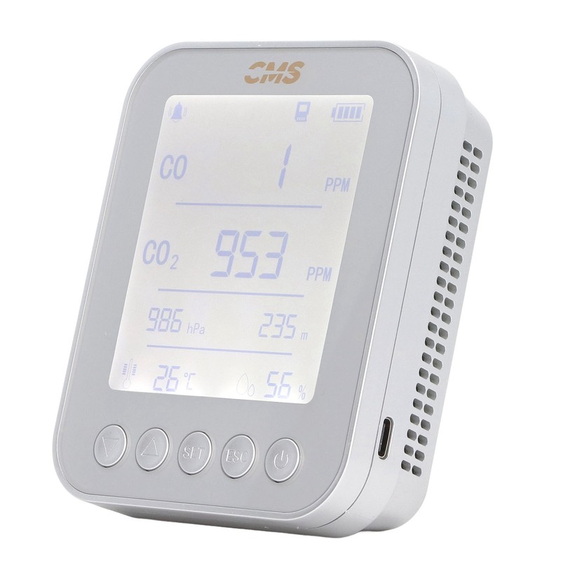 Altitude Pressure Detector 6 in 1 Multifunction USB Charging CO