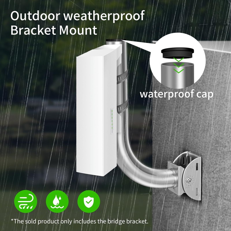 ZT-NET ZT-NET Universal Wireless Bridge Bracket Mount, Pole and Wall-Mounted