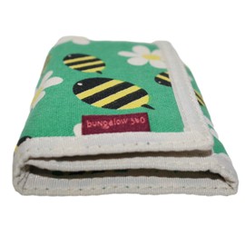 bungalow 360 Trifold Vegan Wallet, Bumble Bee, small, Classic Trifold Wallet
