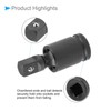CoCud Universal Joint Socket, 1/2" Drive, CR-V Black Phosphate Ball