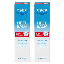 Flexitol Heel Balm, Rich Moisturizing & Exfoliating Foot Cream, 4 Oz Tube (Pack of 2)