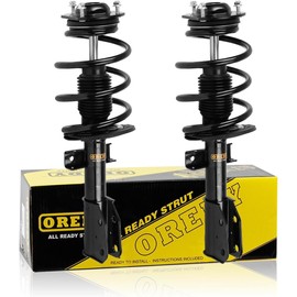 OREDY Pair Front Complete Struts for Chevy Traverse 2009-2012, GMC Acadia 2007-2012, Buick Enclave 2008-2012, Saturn Outlook 2007-2010 Shock w/Coil Spring Set -172518