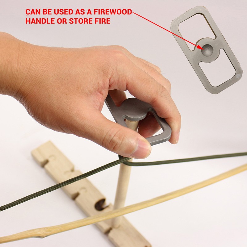 Outdoor Flint Starter Carbon Steel Fire Striker Kit Primitive Fire