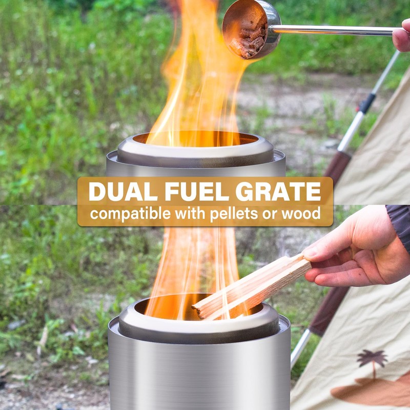 HGD Tabletop Fire Pit, Smokeless Firepit Outdoor, Mini Fire Pit