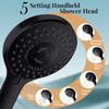 12'' Rain Shower Head with Handheld Spray, Black Shower Head