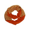 Orange Sequin Lightweight Infinity Scarf