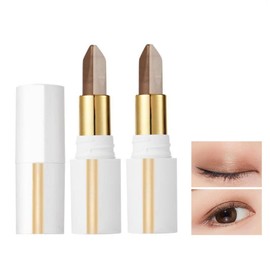 Eye Shadow Stick 2 Pieces Glitter Eyeshadow Stick, Double Colour Shimmer Eyeshadow Pen Eyeshadow Stick Two-Tone Eyeshadow Stick 2 in 1 Gradient Double Eyeshadow Stick Eye Makeup (2#)