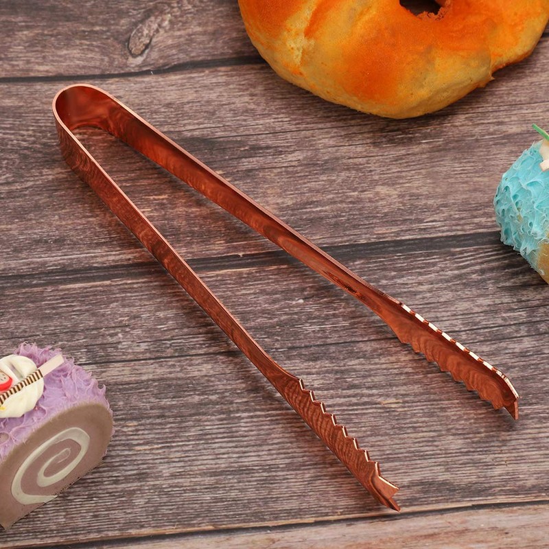 Stainless Steel Food Tong with Serrated Tip Small Serving Utensils