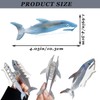 2 PCS Blue Shark Cellulose Acetate Hair Claw Clips Whale