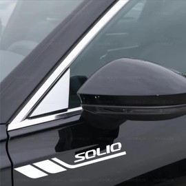 Suzuki Solio Fender Emblem Door Sticker Body Rear Side Glass Side Skirt Improve Appearance Cool Hide Scratch Heat Resistant Reflective Waterproof (Ginyaku)