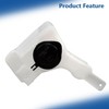 Silscvtt Plastic Windshield Washer Fluid Reservoir with Pump White Replacement