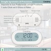 Digital Bedside Alarm Clock with Fleece, Table Clock with Hygrometer,