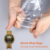 Shrink Wrap Bags - 100Pcs 12 x 8 Inches Clear