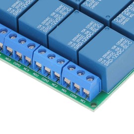 8 Channel 12V Relay Module, Relay Switch 6 Instructions UART Serial Port Switch PLC Motor Low Voltage Switch Multi Function USB Controller