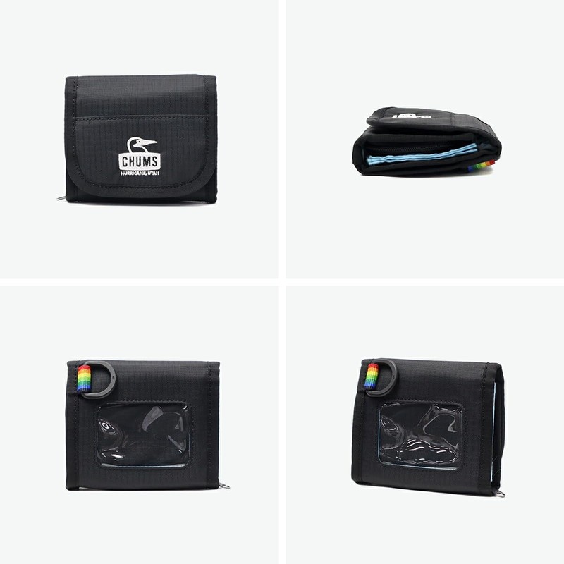 Chums Spring Dale Multi Wallet Black/Rainbow Men's Wallet