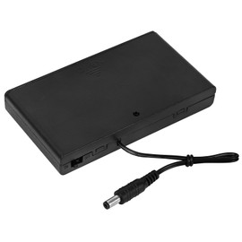 LED Neon Battery Pack for Neon Signs, Portable 12V Battery Charger for Weddings, Trade Shows, Outdoor Events, and More (8AA, Black)