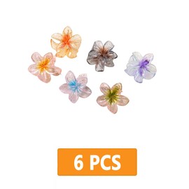 Traziewell 0717 Women's Hair Clip, Colourful Non-Slip Hair Clips, Decorative Hair Clips, Hair Accessories, Hair Styling Accessories for Women, Pack of 6