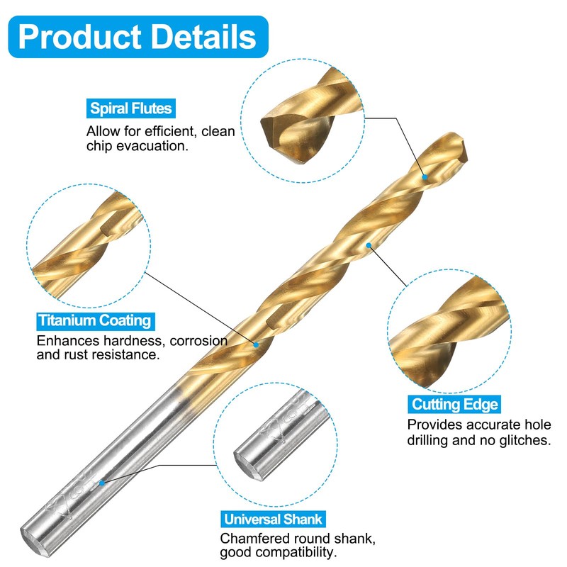 sourcing map Tap and Drill Bit Set, 1pcs 5/16-18 UNC