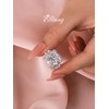 Effinny 10ct Luxurious Crushed Ice Radiant Cut Three Stone Engagement