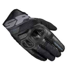 SPIDI, Flash-R Evo, Herren-Motorrad-Handschuhe, schützend & strapazierfähig, Sommerhandschuhe, wasserdicht & rutschfest, Touchscreen-tauglich, durchschnitt. Gewicht 0,1 kg, Farbe Schwarz, Größe 3XL